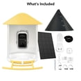 thumbnail image 5 of Bird Feeder with Camera, Netvue Birdfy Smart Bird Feeder for Bird Watching Auto Capture Videos, Notify When Birds Detected, Ideal Gift for Bird Lover, Yellow(Lifetime AI+Solar), 5 of 12