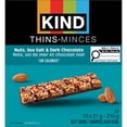 thumbnail image 3 of KIND Thins, Nuts Sea Salt & Dark Chocolate Snack Bars, 21g, 10 Bars, 3 of 9