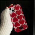 thumbnail image 2 of Cute Love Red Heart Coque Phone Case for Iphone 13 14 Pro Max 12 15 Pro Max 11 Shockproof Cover Bumper Capa for Women, 2 of 4