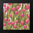 thumbnail image 2 of Diannart 12x12 Black Modern Framed Museum Art Print Titled - Tulip Symphony II, 2 of 5