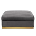 thumbnail image 2 of Sanguine Channel Tufted Performance Velvet Modular Sectional Sofa Ottoman, 2 of 6