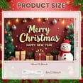 thumbnail image 2 of Red Theme Christmas Banner Christmas Tree Design Holiday Backdrop Gift Decorations Snowflake Pattern New Year Display for Christmas Party New Year Celebration Family Reunion, 2 of 9