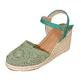 thumbnail image 6 of Dakaela Closed Toe Wedge Sandals for Women Woven Hollow out Platform Espadrilles 2026 Arch Support Summer Casual High Heels Size 6-10, 6 of 7
