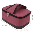 thumbnail image 3 of 5V USB Constant Heating Insulation Bag, Lunch Box Bag, Handheld Electric Thermal Bag for Car Truck Office 8.7 x 6.7 x 3.9in [Burgundy], 3 of 9