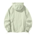 thumbnail image 4 of Leidass Mens Windbreaker Jackets with Hood Waterproof Zipper Long Sleeve Packable Lightweight Sun Protection Full Zip HoodieLightweight Windbreaker Jacket Light Blue L, 4 of 5