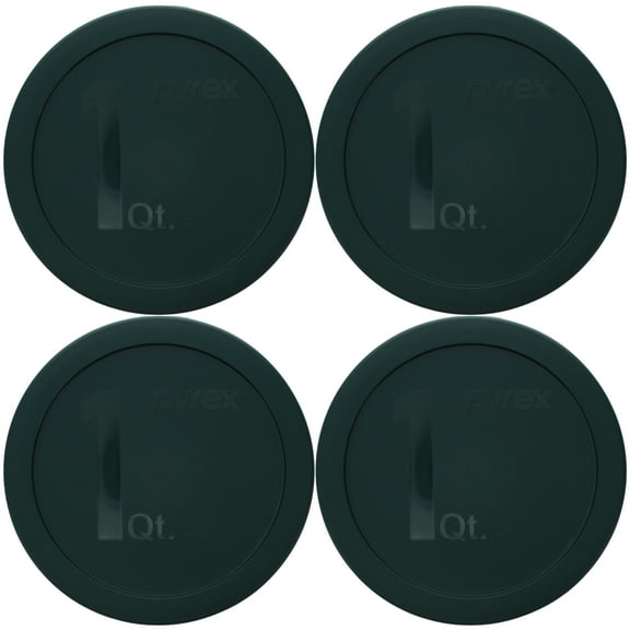 Pyrex 322-PC Thyme Green Mixing Bowl Plastic Replacement Lid (4-Pack)