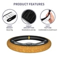 thumbnail image 6 of Elastic Steering Wheel Cover, Gold Glitter lightning C Stretch Thickening Car Steering Wheel Cover Women Men, Steering Wheel Protector Universal 15 in, 6 of 7