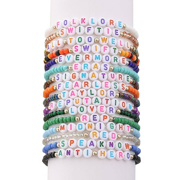 Taylor Swift Fans Gifts TS Taylor Bracelets 16 Pack Music