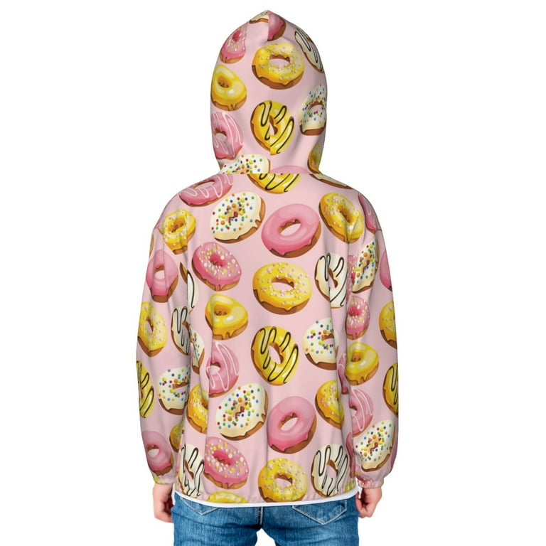 Kids Zip Up Hoodie for Boys Girls Toddler Yellow Pink White