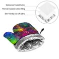thumbnail image 6 of Cauagu Bright Universe Print Oven Mitts and Pot Holders 4 pcs Set,Extra Thicken Long Kitchen Oven Glove Potholders BBQ Gloves-Oven Mitts and Pot Holders(11 Inch), 6 of 6