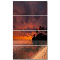 thumbnail image 2 of Beau Coucher de Soleil à la Plage Tropicale - Impression sur Toile, 2 of 3