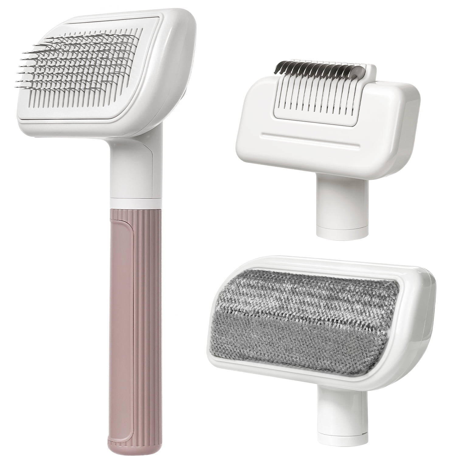 3-in-1 Self-Cleaning Slicker Dog & Cat Grooming Brush Large