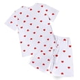 thumbnail image 6 of UAYOTSE 1T 2T 3T 4T 5T Toddler Girl Summer Clothes Set Short Sleeve T-shirt Tops Floral Bottom Pants Little Kids Outfits 2Pcs,Sizes 2-3 Years, 6 of 6