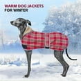 thumbnail image 5 of HQREA Reflective Winter Warm Dog Coat with Leash Hole Fleece Jacket for Italian Greyhound Whippet, 5 of 7