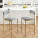 thumbnail image 2 of Juego de Comedor Compacto para 2 - Mesa de Cocina Altura Barra con 2 Sillas Tapizadas y  Estantes de Almacenamiento, 2 of 17