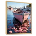 thumbnail image 2 of Designart "Docked Memories at the Port" Nautical & Beach Floater Framed Canvas Art Print, 2 of 7