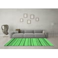 thumbnail image 3 of Ahgly Company Indoor Round Abstract Emerald Green Modern Area Rugs, 3' Round, 3 of 4