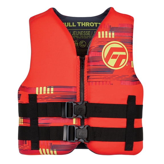 Absolute Outdoor 142100-100-002-26 Full Throttle Youth Rapid-dry Life Jacket - Red