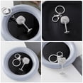 thumbnail image 6 of unbranded  Decorative Bag Pendant Bling Backpack Key Fob Wine Charm Keychain Keychains Lovers Miss Silver, 6 of 7