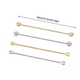 thumbnail image 4 of HOOUN New Metal Neck Tie Collar Bar Pin Clip Ties Lapel Pins And Brooches Gifts#-03, 4 of 9