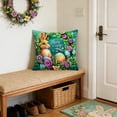 thumbnail image 4 of Uutvery Easter Bunny Print Pillowcase, Machine Washable Polyester Pillow Cover, Fade Resistant Indoor Outdoor Decor, Holiday Home Decor For Sofa Bed Chair, 4 of 7