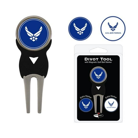 Team Golf NCAA US AIR FORCE Divot Tool Pack With 3 Golf Ball Markers