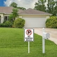 thumbnail image 2 of Eveokoki Road Traffic Sign No Parking Left Yard Sign with Stake 8x12inch Rustproof Outdoor Aluminum Sign for Yard Garden Lawn Street Outdoor, 2 of 6