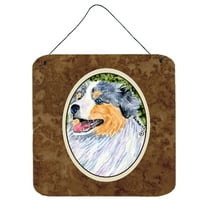 Carolines Treasures SS8736DS66 Australian Shepherd Aluminum Metal Wall or Door Hanging Prints, 6 x 6", Multicolor