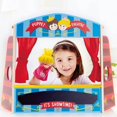 thumbnail image 4 of Hape Childrens Hand Puppet Wooden Playhouse Theater Stage Set with Accessories, 4 of 5