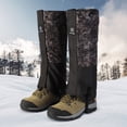 thumbnail image 4 of Polaina De Pierna Polainas de botas unisex Polainas de nieve transpirables ajustables para senderismo Esquí Caminar, 4 of 9