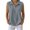 *Gray, variant on VBVC Women's Waffle Collared Sleeveless Shirt , Casual Button Down Top For Women, Ladies' Summer Work Blouse with Pockets,Black,S-2XL
