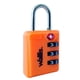 thumbnail image 2 of Candado Combinación WALLIS TSA 3 Discos Naranja Multiusos A810920, 2 of 2