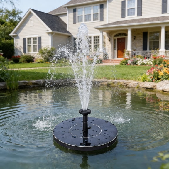 Solar Fountain for Bird Bath Outdoor Solar Powered Water Pump for Garden Pond Patio Yard Floating Water Feature with Solar Panel for Pool Aquarium