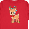 thumbnail image 4 of Inktastic Cute Christmas Reindeer with Christmas Lights Boys or Girls Long Sleeve Toddler T-Shirt, 4 of 5