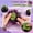 black, variant on Green Fruit Squishy, Soft Elastic Squeeze Stress Ball, Durable Fidget Accessory for Tension Release & Daily Relaxation