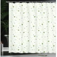 thumbnail image 4 of Ambesonne Butterfly Shower Curtain, Flowers Spring Awakening, 69"Wx84"L, Yellow Green, 4 of 5