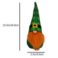 thumbnail image 2 of FRCOLOR St. Patrick's Day Gnome Table Decor Green Polyester Fiber Cute Ornament, 2 of 5
