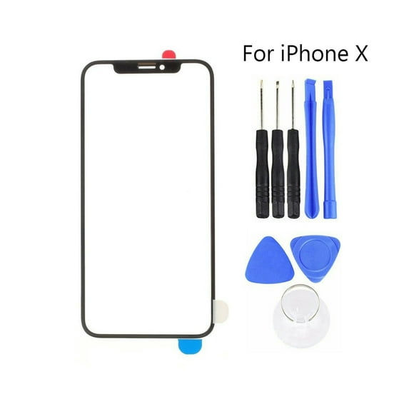 Replacement Outer Front Glass Screen Repair Kit for iPhone X XR XS 11 Pro Max 12 13 12/13 Mini 12/13 Pro 12/13 Pro Max- for iPhone X