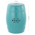 thumbnail image 4 of Pemberly Row Contemporary Ceramic Garden Stool in Light Aqua, 4 of 5