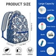 thumbnail image 6 of Spring and Summer Floral Backpack, Water-Resistant Lightweight and Spacious with Multi-Pocket Compartments and Adjustable Straps, 6 of 6