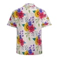 thumbnail image 3 of High Quality Hawaiian Shirts for Men Short Sleeve Aloha Beach Shirt Floral Summer Casual Button Down Shirts Blouses A4YNCA, 3 of 7