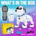 thumbnail image 3 of Remote Control Robot Dog Toy for Kids, Smart Interactive Puppy with Voice Control, Programming, LED Eyes, Singing & Dancing, Rechargeable STEM Toy Gift for Boys Girls Ages 3+, 3 of 12