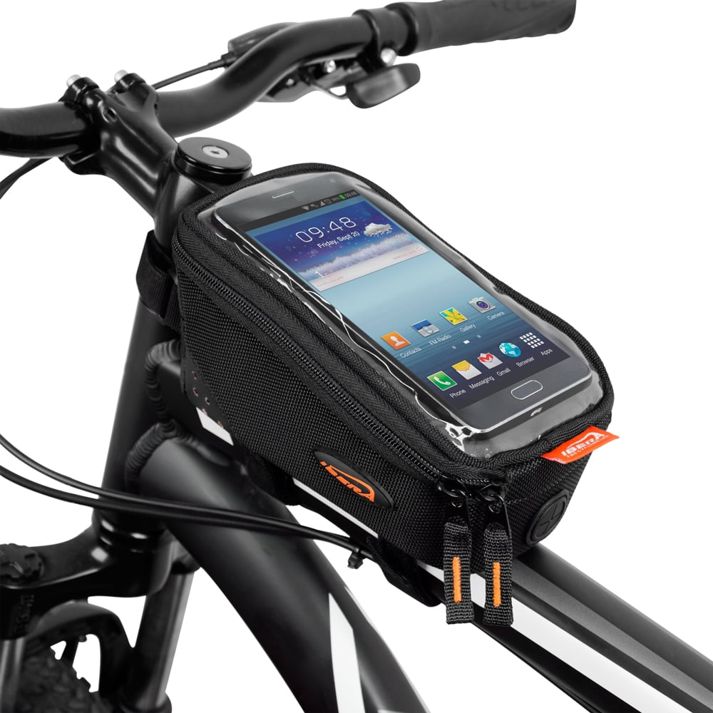 Ibera Bicycle Top Tube Phone Bag for 5" 6" Screen Size, Bike Frame