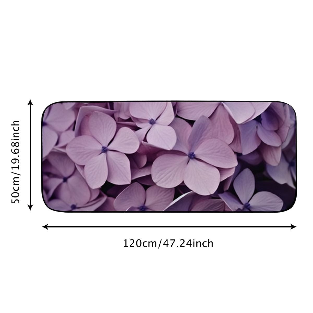 Qinduosi Decorative Door Mat, Door Mat with Non-Slip Rubber Backing, Easy Cleaning, Traps Dirt, for Entry, Patio, Garage - Other Training Offerings Hydrangea Flowers Jia Nature 19.68*47.24 in