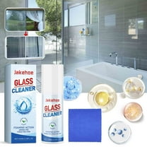 Byujiro Glass Cleaner for Windows, Bathroom Mirrors & Glass Surfaces, Removes Water Spots, Fingerprints & Soap Scum, 3.38 fl oz