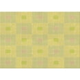 thumbnail image 1 of Ahgly Company Machine Washable Indoor Rectangle Transitional Bold Yellow Area Rugs, 2' x 4', 1 of 7