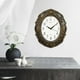thumbnail image 4 of Reloj de pared dorado silencioso con números arábigos, decoración bohemia, para pared o oficina. Oro negro, 4 of 9