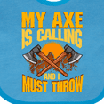 thumbnail image 4 of Inktastic Axe Throwing Funny Gift Boys or Girls Baby Bib, 4 of 4