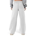 thumbnail image 4 of Womens Pants Drawstring Sweatpants Heart Printed Loose Casual Pockets Full Length Pants,Pants for Women Plus Size White XL, 4 of 6
