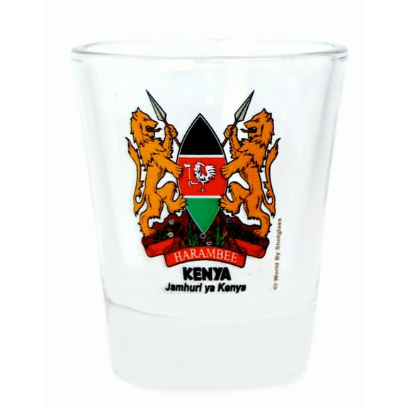 Kenya Coat Of Arms Shot Glass